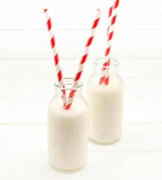 Two bottles Stock Photos