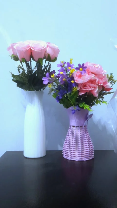 Two Bouquets, Vertical View Stock Footage 333626397