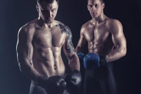 Two boxer Foto stock