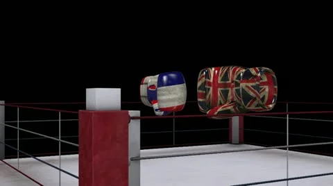 Two boxing gloves collide 動画素材 20494217