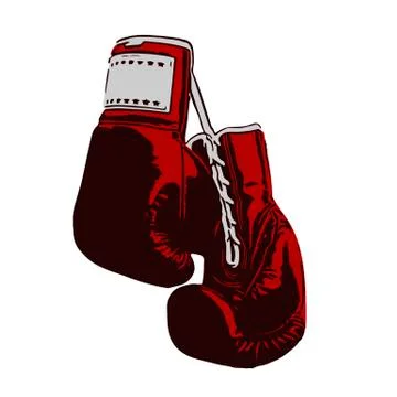Two boxing gloves Stock Illustration