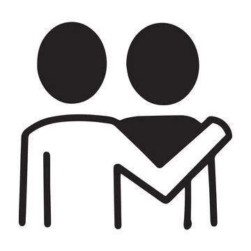 Two Boy friendship Stock Illustration