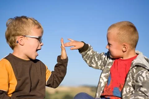 Two boys Stock Photos