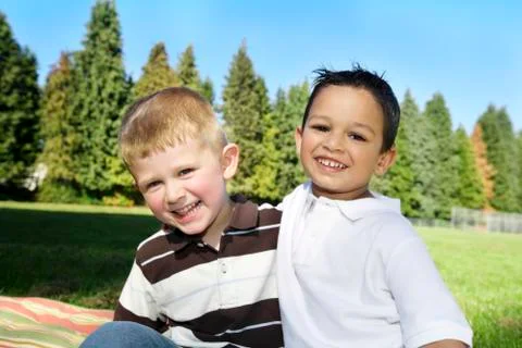 Two boys Fotos de archivo