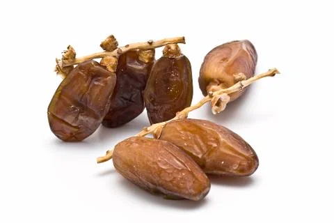 Two branches with dates. Stock Photos