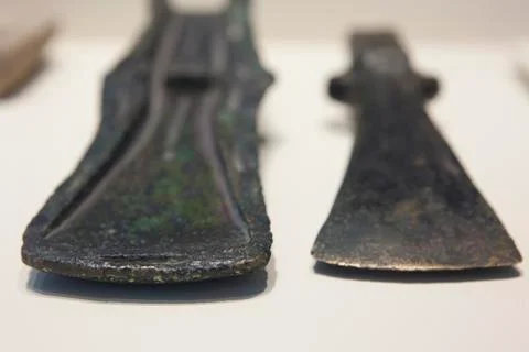 Two Bronce Age Axe Heads Stock Photos
