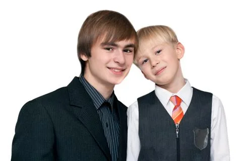 Two brothers Stock Photos