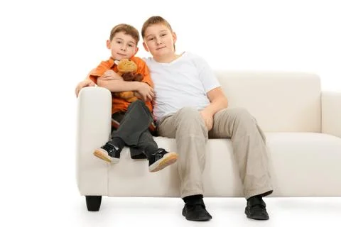 Two brothers Stock Photos