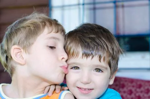 Two brothers Stock Photos