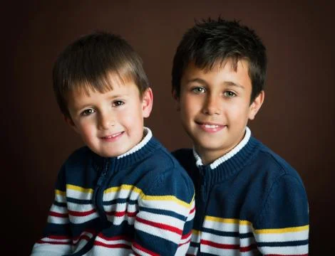 Two brothers Stock Photos