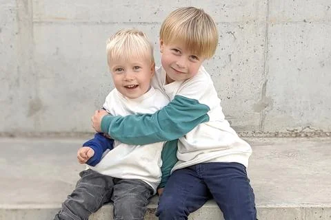 Two brothers Stock Photos