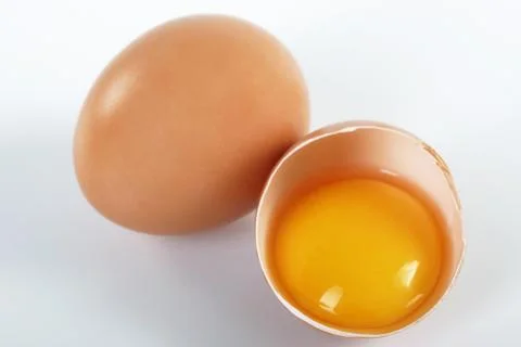 Two brown eggs Stock Photos