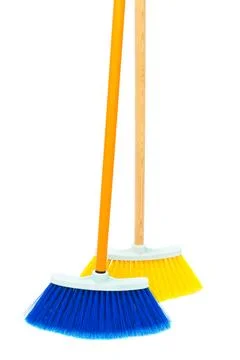 Two brushes the floor Foto stock