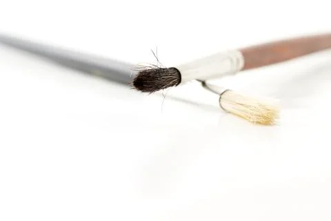 Two brushes to front Stock Photos