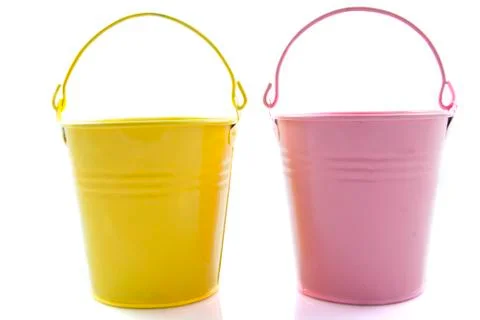 Two buckets Stock Photos
