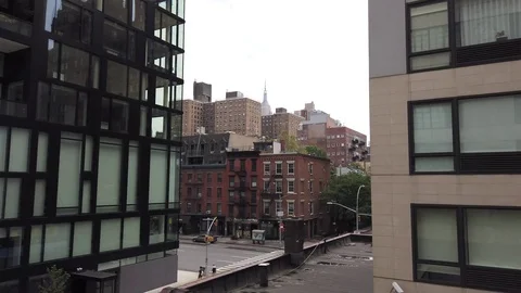 Two buildings NYC Stock Footage 113954051