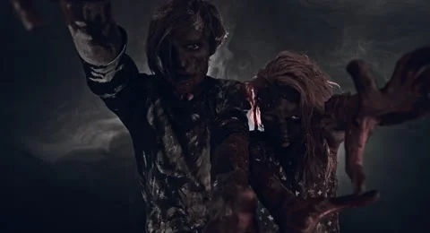Two burnt zombie scare. Vidéo 66789391