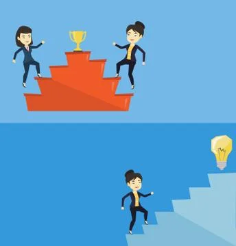 Two business banners with space for text. Stock Illustration