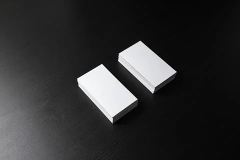 Two business cards Stock Photos
