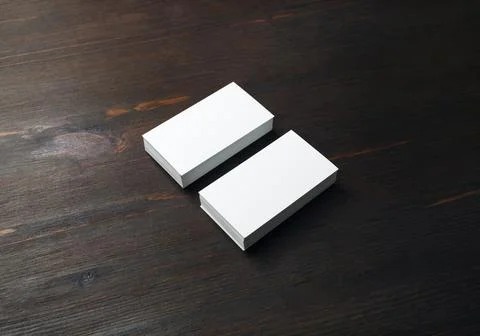 Two business cards Stock Photos