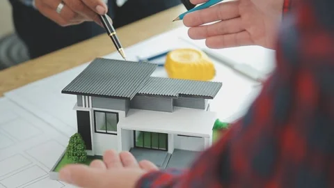 Two business man construction site engineer. Engineering objects on workpla.. Stock Footage 248880548