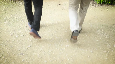 Two Business men Walking on path Stock Footage 59403403