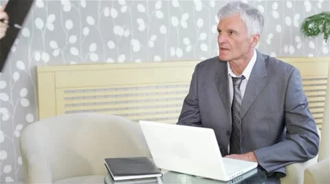 Two business people Stock Footage 24635069