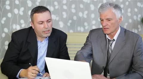 Two business people Stock Footage 24635100