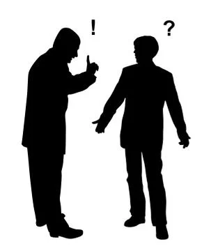 Two businessmen arguing Stock Illustration