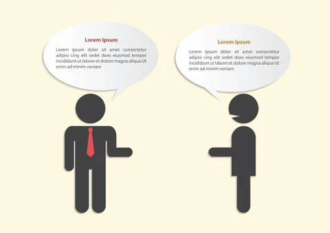 Two businessmen in conversation Stock Illustration