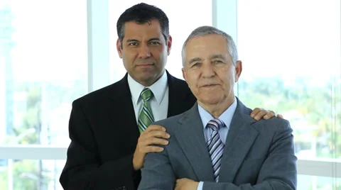 Two businessmen 스톡 동영상 33577518