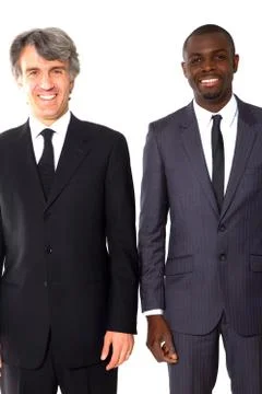 Two businessmen in office Stock Photos