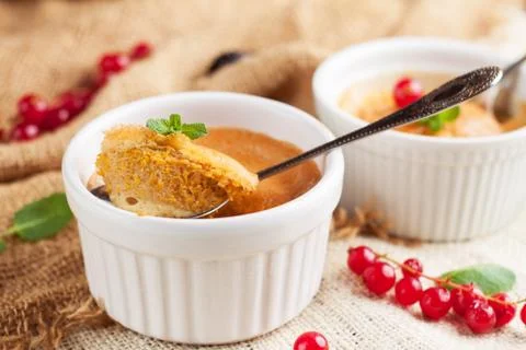 Two butternut squash souffle Stock Photos