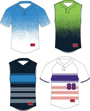 Two Button Pullover Sleeveless Jersey Vectors Stock Illustration