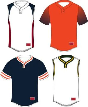 Two Button Pullover Sleeveless Jersey Vectors Stock Illustration
