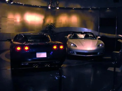 Two C6 Corvettes Stock Photos