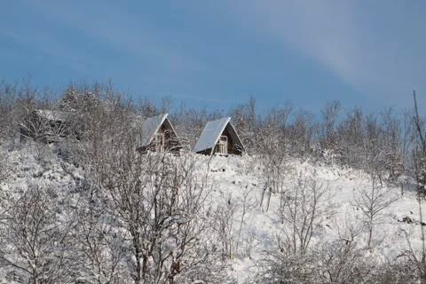 Two cabin Stock Photos