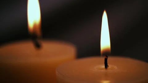 Two Candles Blow Out Stock Footage 300892256