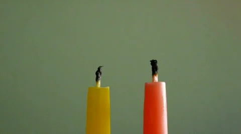 Two candles. Stock Footage 531135