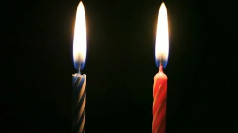 Two candles Stock Footage 21315174