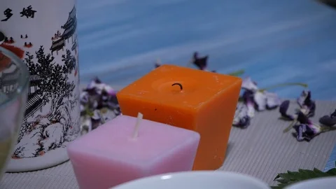 Two candles Stock Footage 115828088