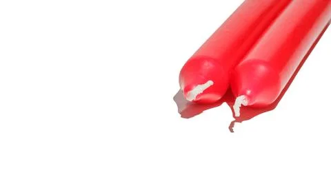 Two candles Stock Photos