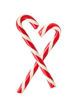 Two candycanes Stock Photos