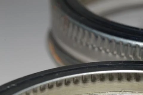 Two Canning Lids White Stock Photos