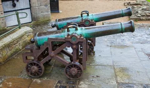 Two cannon Stock Photos