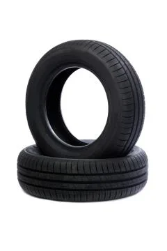 Two Car tire isolated Stock Photos