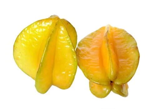 Two carambola Stock Photos