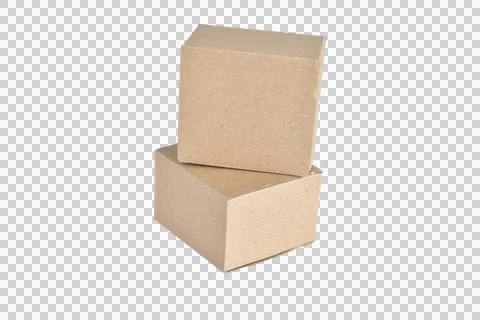 Two cardboard packaging boxes. Stock Photos