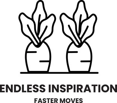 Two carrots are shown in a black and white image 스톡 일러스트