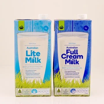 Two Cartons Of Milk Stock Photos